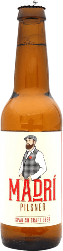 Free Shipping | Beer Madrí Pilsner Spain Third-Liter Bottle 33 cl