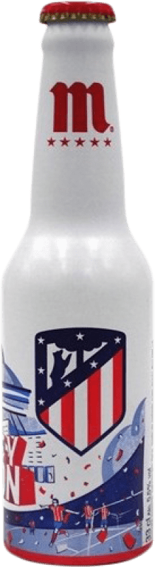 Бесплатная доставка | Пиво Mahou Atlético de Madrid Afición Испания Бутылка на треть 33 cl