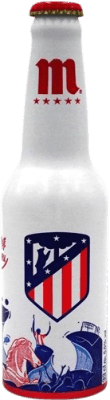 ビール Mahou Atlético de Madrid Neptuno 3分の1リットルのボトル 33 cl