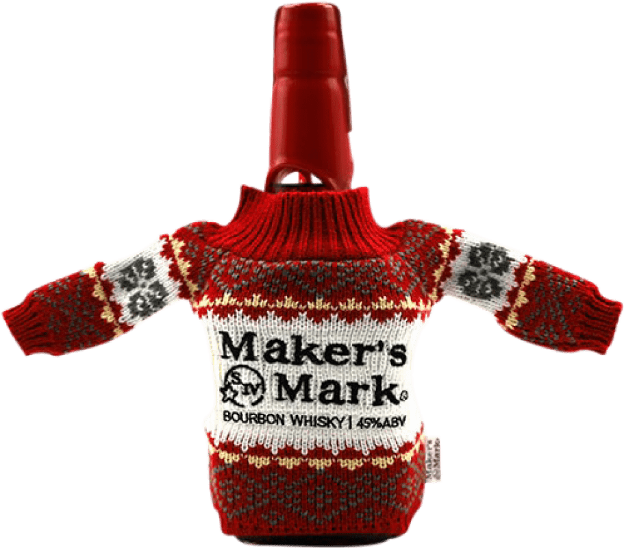 Envio grátis | Whisky Bourbon Maker's Mark Jumper Christmas Edition Estados Unidos 70 cl