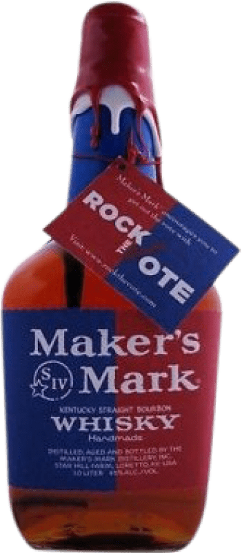 Free Shipping | Whisky Bourbon Maker's Mark Rock The Vote United States 1 L