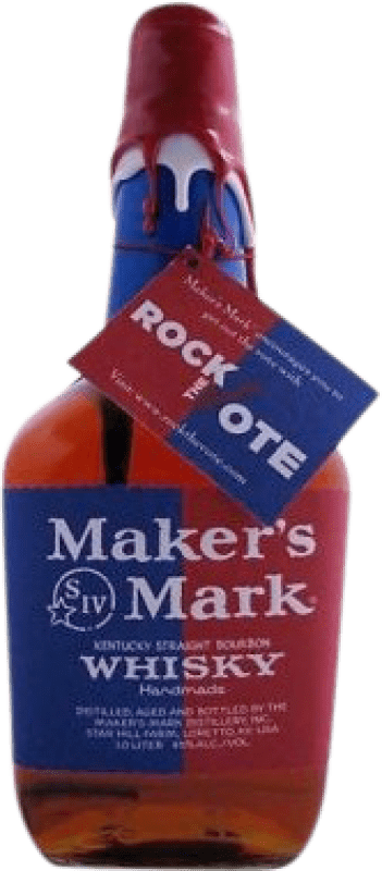 Free Shipping | Whisky Bourbon Maker's Mark Rock The Vote United States 1 L