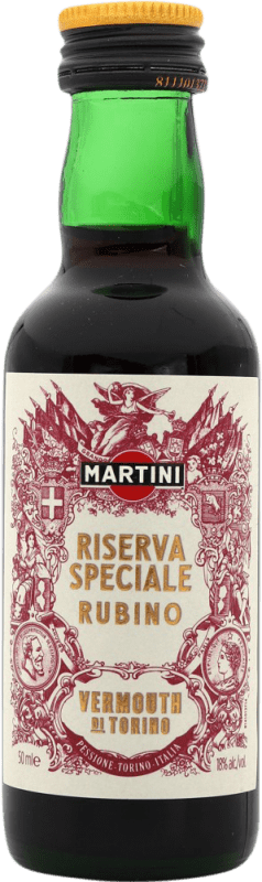 Free Shipping | Vermouth Martini Rubino Speciale Reserve Italy Miniature Bottle 5 cl