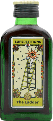 Envio grátis | Caixa de 2 unidades Licor de Ervas Mast Jägermeister Superstitions Edição Limitada Alemanha Garrafinha Miniatura 4 cl