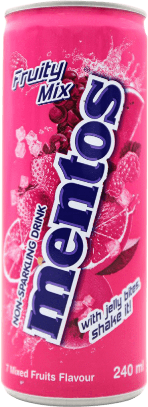 Free Shipping | Soft Drinks & Mixers Mentos Fruity Mix Netherlands Can 25 cl