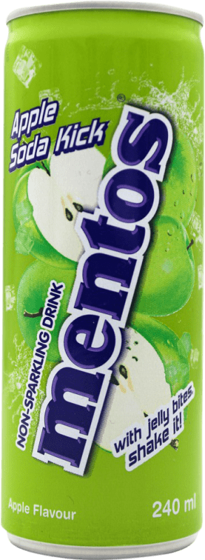 Envio grátis | Refrigerantes Mentos Países Baixos Lata 25 cl Manzana — Maçã