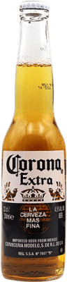 Free Shipping | 4 units box Beer Modelo Corona Mexico One-Third Bottle 33 cl