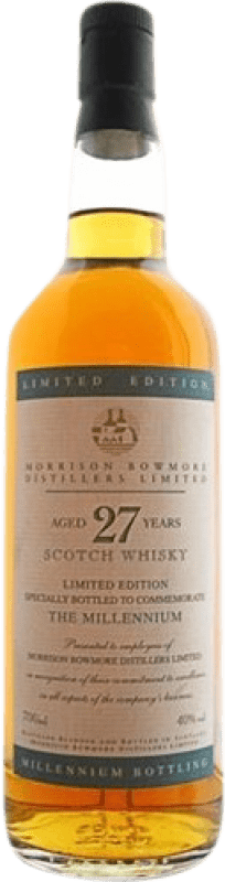 免费送货 | 威士忌单一麦芽威士忌 Morrison's Bowmore The Millenium 收藏家标本 苏格兰 英国 27 岁 70 cl