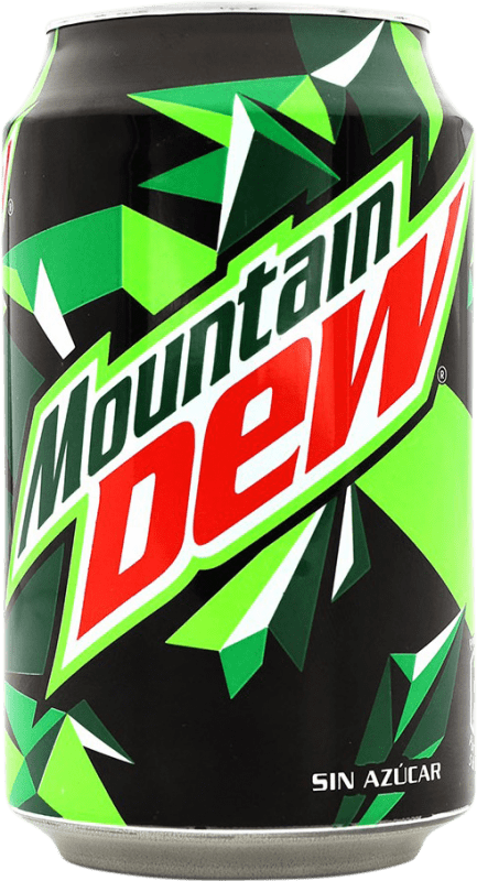 Free Shipping | Soft Drinks Mountain Dew United States Can 33 cl Lima — Lime, Limón — Lemon