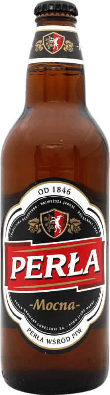 Kostenloser Versand | Bier Perla Mocna Polen Medium Flasche 50 cl