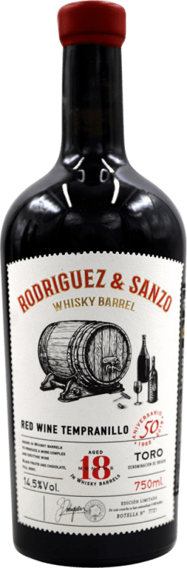 Free Shipping | Red wine Rodríguez & Sanzo D.O. Toro Spain Tempranillo 75 cl