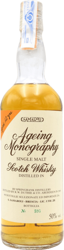 6 485,95 € Free Shipping | Single Malt Whisky Springbank Ageing Monography 12 Years Collector's Item Not for Consumption