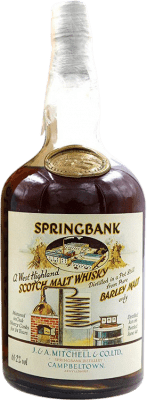 Whisky Single Malt Springbank Local 61º Ejemplar Coleccionista No Apto para Consumo Barley — Cebada