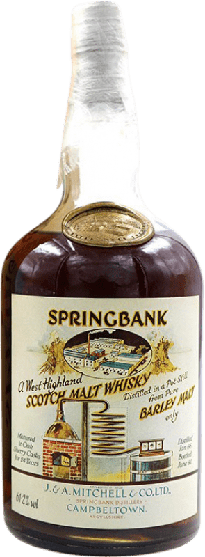 Envoi gratuit | Single Malt Whisky Springbank Local Barley 61º Spécimen de Collection Royaume-Uni 70 cl