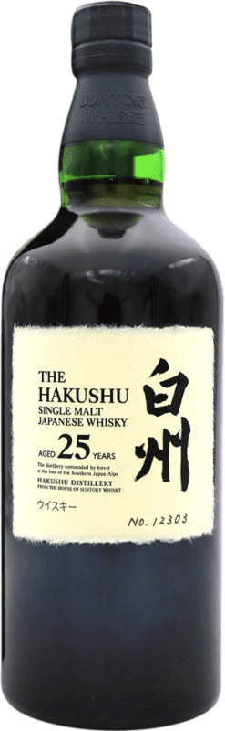 Бесплатная доставка | Виски из одного солода Suntory Hakushu Япония 25 Лет 70 cl