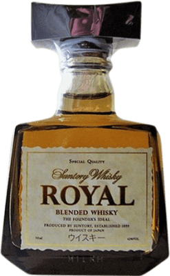 Kostenloser Versand | Blended Whisky Suntory Royal Japan Miniaturflasche 5 cl