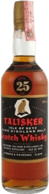 ウイスキーシングルモルト Talisker Black Label コレクターの標本 25 年 70 cl