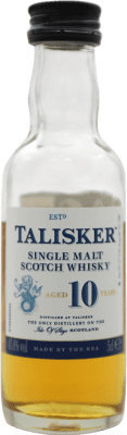 Single Malt Whisky Talisker Spécimen de Collection 10 Ans Bouteille Miniature 5 cl