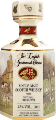 Single Malt Whisky The English Gentleman's Choice 12 Ans Bouteille Miniature 10 cl