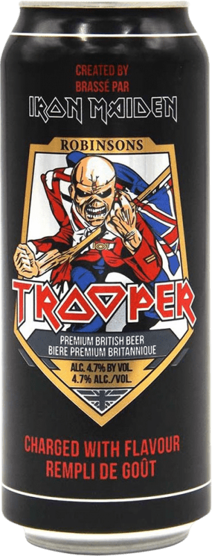 Envio grátis | Cerveja Trooper Iron Maiden Reino Unido Lata 50 cl