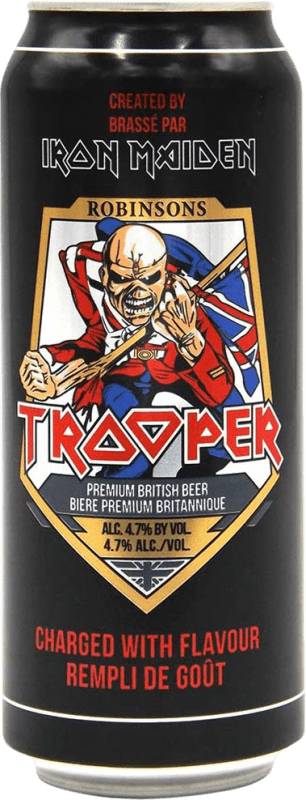 Envio grátis | Cerveja Trooper Iron Maiden Reino Unido Lata Medium 50 cl