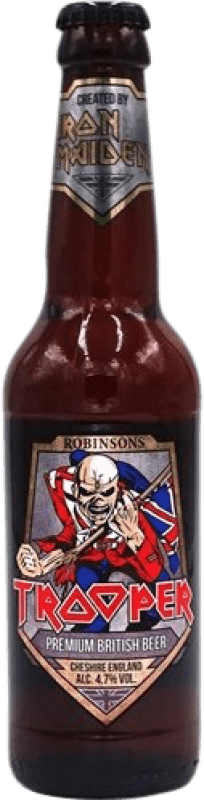 Kostenloser Versand | Bier Trooper Iron Maiden Großbritannien Drittel-Liter-Flasche 33 cl