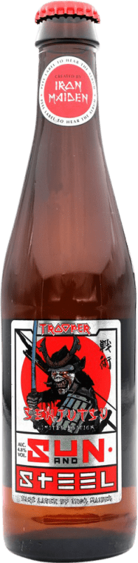 Kostenloser Versand | Bier Trooper Iron Maiden Sun and Steel Großbritannien Drittel-Liter-Flasche 33 cl