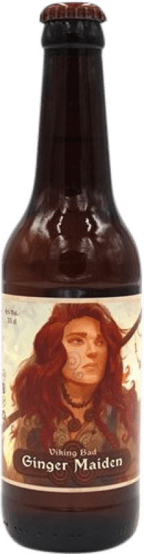 Free Shipping | Herbal Liqueur Viking Bad Maiden Spain Third-Liter Bottle 33 cl Hidromiel — Mead, Ginger