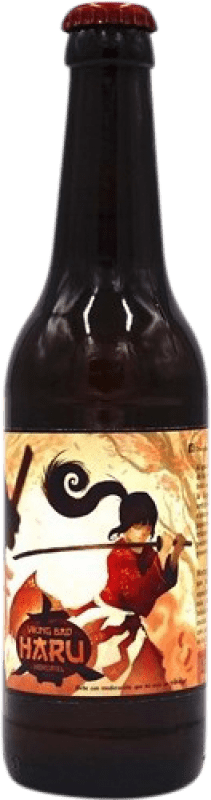 Kostenloser Versand | Kräuterlikör Viking Bad Hidromiel Haru Spanien Drittel-Liter-Flasche 33 cl