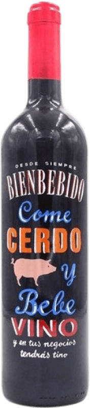 Free Shipping | Red wine Vintae Bienbebido Come Cerdo Young D.O.Ca. Rioja Spain 75 cl