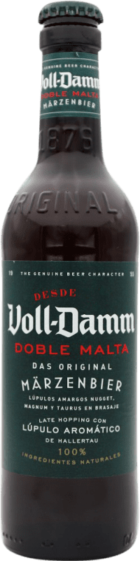 Kostenloser Versand | Bier Voll Damm Spanien Drittel-Liter-Flasche 33 cl