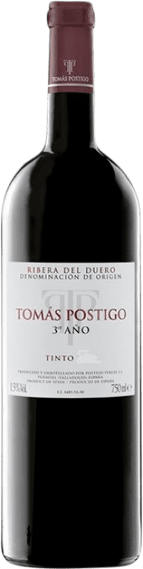 Бесплатная доставка | Красное вино Tomás Postigo Tercer 3º Año D.O. Ribera del Duero Кастилия-Леон Испания Tempranillo, Merlot, Cabernet Sauvignon, Malbec Специальная бутылка 5 L