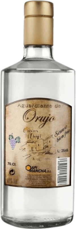 Envio grátis | Aguardente Orujo Casas de Abril Blanco Castela-Mancha Espanha 70 cl