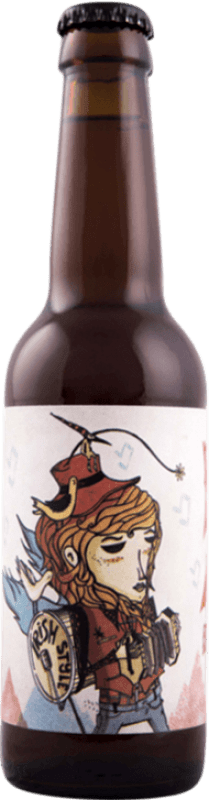 Envío gratis | Cerveza Artesanas de Albacete Red Ale — Roja Castilla la Mancha España Botellín Tercio 33 cl
