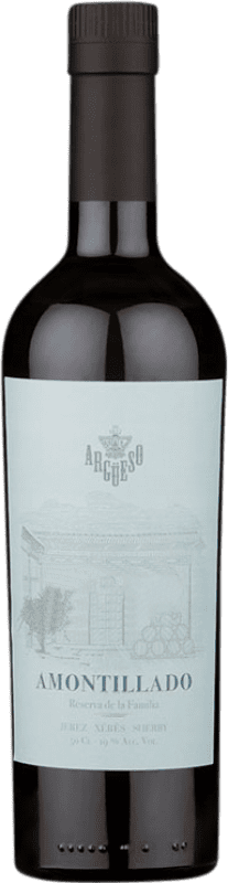 Envio grátis | Vinho tinto Argüeso Amontillado 1822 D.O. Jerez-Xérès-Sherry Andaluzia Espanha Palomino Fino Garrafa Medium 50 cl