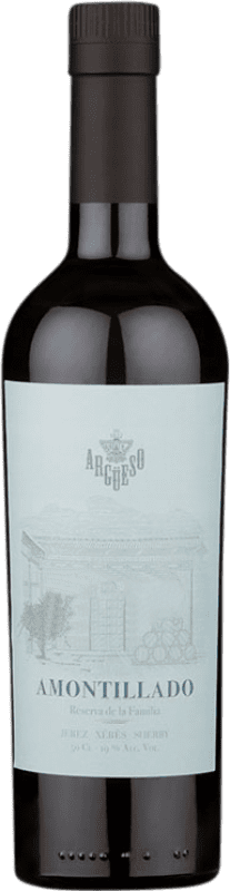 16,95 € | Vin Fortifié Argüeso 1822 Amontillado D.O. Jerez-Xérès-Sherry Andalousie Espagne Palomino Fino Bouteille Medium 50 cl