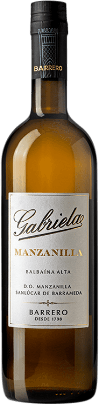 17,95 € Kostenloser Versand | Likörwein Barrero Gabriela D.O. Manzanilla-Sanlúcar de Barrameda