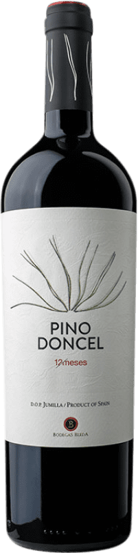 Free Shipping | Red wine Bleda Pino Doncel 12 Meses D.O. Jumilla Region of Murcia Spain Syrah, Monastrell 75 cl