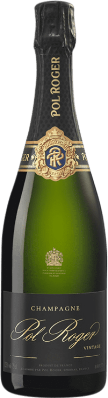 Бесплатная доставка | Белое игристое Pol Roger Vintage брют A.O.C. Champagne шампанское Франция Pinot Black, Chardonnay 75 cl