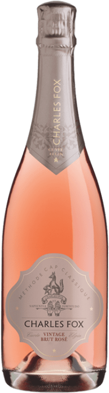 43,95 € | Espumante rosé Charles Fox Vintage Rosé Elgin Valley África do Sul Pinot Preto, Chardonnay, Pinot Meunier 75 cl