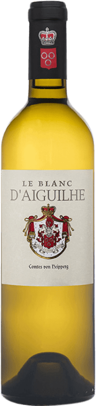 Бесплатная доставка | Белое вино Château d'Aiguilhe Le Blanc A.O.C. Bordeaux Бордо Франция Sauvignon White 75 cl