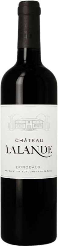 Бесплатная доставка | Красное вино Château Lalande A.O.C. Bordeaux Бордо Франция Merlot, Cabernet Sauvignon, Cabernet Franc 75 cl