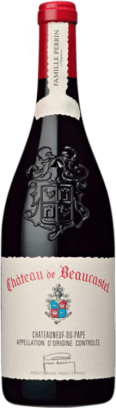 Envoi gratuit | Vin rouge Famille Perrin Château de Beaucastel Rouge A.O.C. Châteauneuf-du-Pape France Syrah, Grenache, Roussanne, Mourvèdre, Cinsault, Counoise, Picapoll, Bourboulenc, Clairette Blanche, Picardan 75 cl