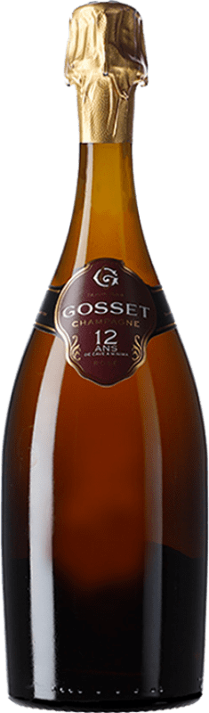 237,95 € Envio grátis | Espumante rosé Gosset Cave a Minima Rosé Brut A.O.C. Champagne 12 Anos