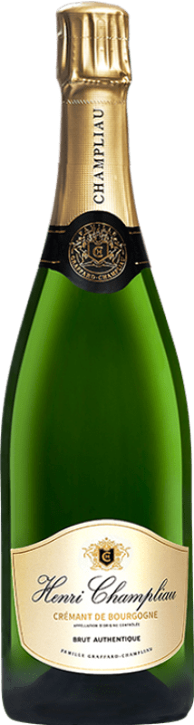 Envio grátis | Espumante branco Henri Champliau Authentique Brut A.O.C. Crémant de Bourgogne Borgonha França Pinot Preto, Chardonnay 75 cl