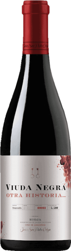 18,95 € Envío gratis | Vino tinto Javier San Pedro Viuda Negra Otra Historia D.O.Ca. Rioja