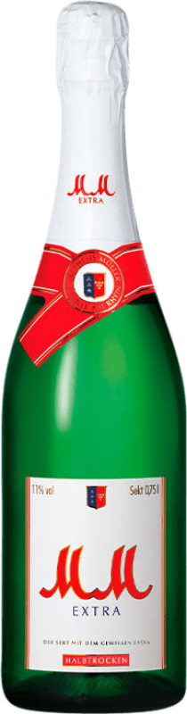 Free Shipping | White sparkling MM Extra Semi-Dry Semi-Sweet Germany 75 cl