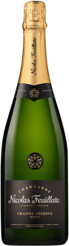 74,95 € | Blanc mousseux Nicolas Feuillatte Brut Grande Réserve A.O.C. Champagne Champagne France Pinot Noir, Chardonnay, Pinot Meunier Bouteille Magnum 1,5 L