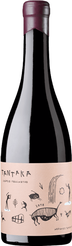 Free Shipping | Red wine Juanjo Tellaetxe Tantaka Tinto D.O. Arabako Txakolina Basque Country Spain Hondarribi Beltza 75 cl