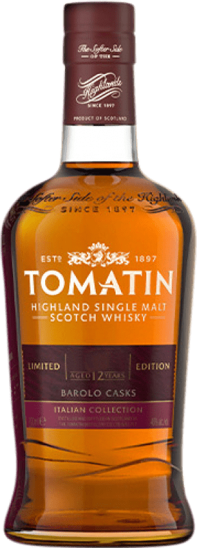 135,95 € Kostenloser Versand | Whiskey Single Malt Tomatin Barolo Cask Colección Italiana 12 Jahre